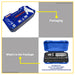 BUILDMATE Wadfow 13pcs Impact Driver Set Cr-V Extractor Screw Remover Multi-Purpose Screwdriver Bit Set Hand Tools WYM1B13 - WHT