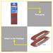 BUILDMATE Wadfow 2PCS/SET Sanding Sheet 100x610MM Grit P40-P80 Belt Sander Sheets Sandpaper For Polishing Wood SOLD PER SET - WHT