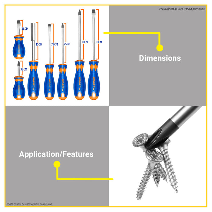 BUILDMATE Wadfow 30PCS/SET Screwdriver Set CR-V Material Multi-Functional Hand Tool WSS1430 - WHT