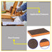 BUILDMATE Bosch 98x120x13mm S473 Contour Sanding Pad Combi Foam Abrasive Sponge FINE-SUPER FINE BAX