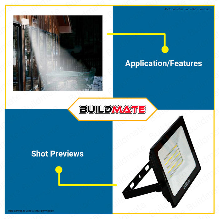 BUILDMATE Ecolum LED Driver On Board Floodlight (DOB) 20W / 30W / 50W Outdoor Security Solar Street LED Light SOLD PER PIECE