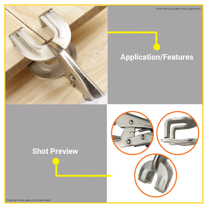 BUILDMATE Wadfow Welding Plier 10" Inch Carbon Steel Welder Clamp Pliers WLP6210 - WHT