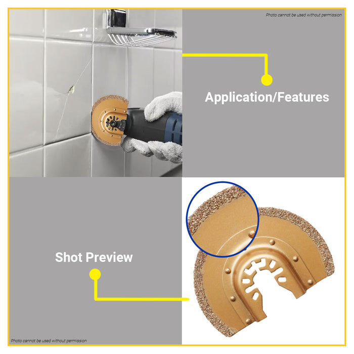 BUILDMATE Wadfow Multi Tool Blade For Wood, Soft Metals, Plastics WMA6K87 - WHT