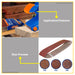 BUILDMATE Wadfow 2PCS/SET Sanding Sheet 100x610MM Grit P40-P80 Belt Sander Sheets Sandpaper For Polishing Wood SOLD PER SET - WHT