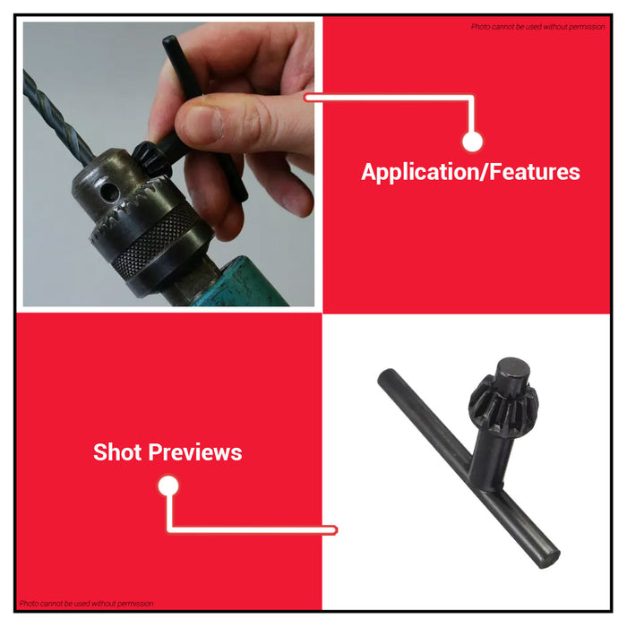 INGCO Drill Chuck Key 13mm/ 1/2" (80mm Length) Wrench for Drill Drilling Tool CK1301 •BUILDMATE• IHT