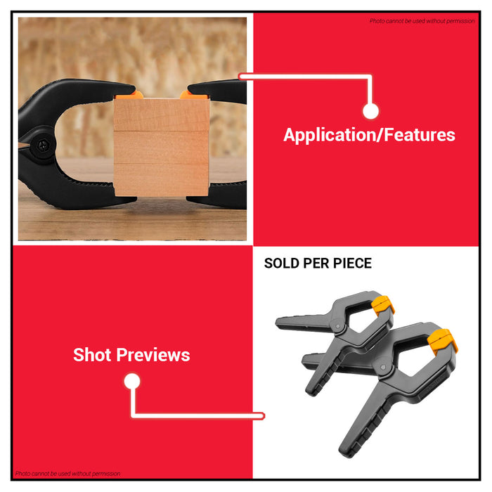 INGCO Spring Clamp 4" | 6" SOLD PER PIECE •BUILDMATE• IHT