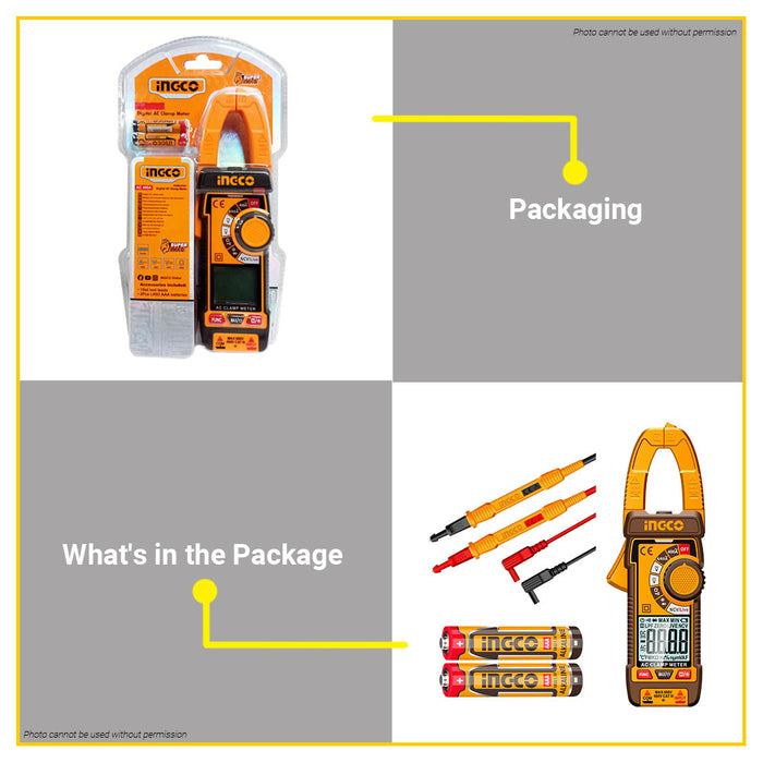 Ingco AC/DC Digital Clamp Meter DCM62002 - IPT