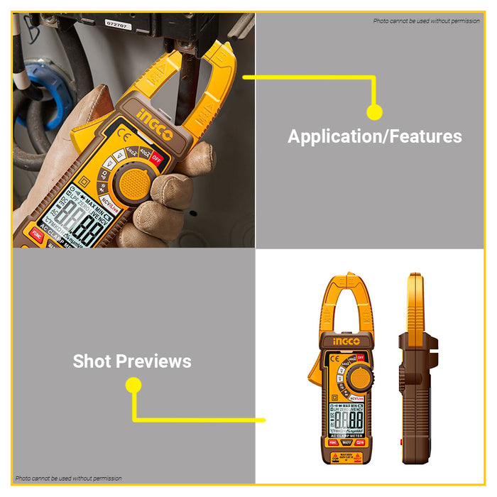 Ingco AC/DC Digital Clamp Meter DCM62002 - IPT