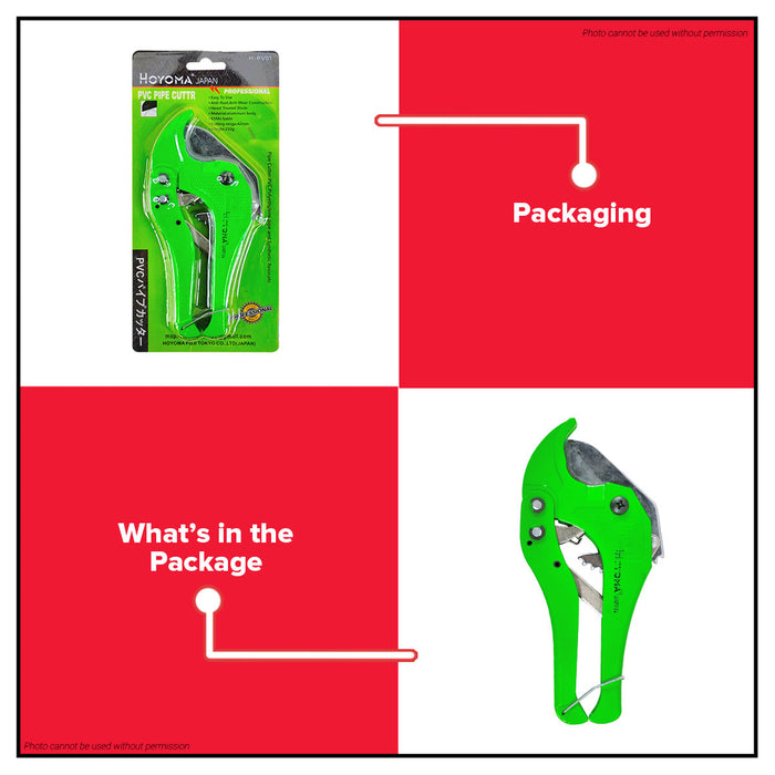 HOYOMA JAPAN MEGA 42mm PVC Plastic Pipe Cutter •BUILDMATE•
