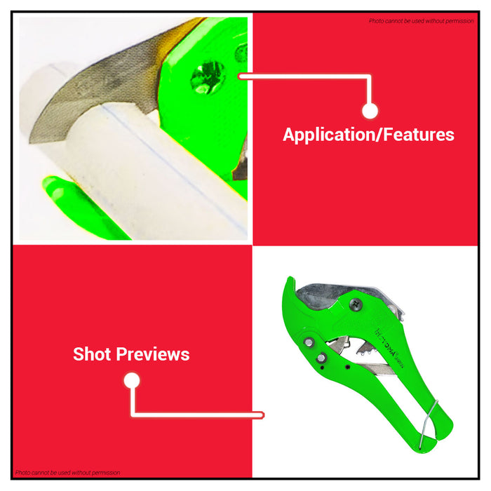 HOYOMA JAPAN MEGA 42mm PVC Plastic Pipe Cutter •BUILDMATE•