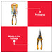 INGCO 6 in 1 Multi-Function Long Nose Pliers HMFLNP28200 IHT