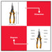 INGCO 6 in 1 Multi-Function Long Nose Pliers HMFLNP28200 IHT