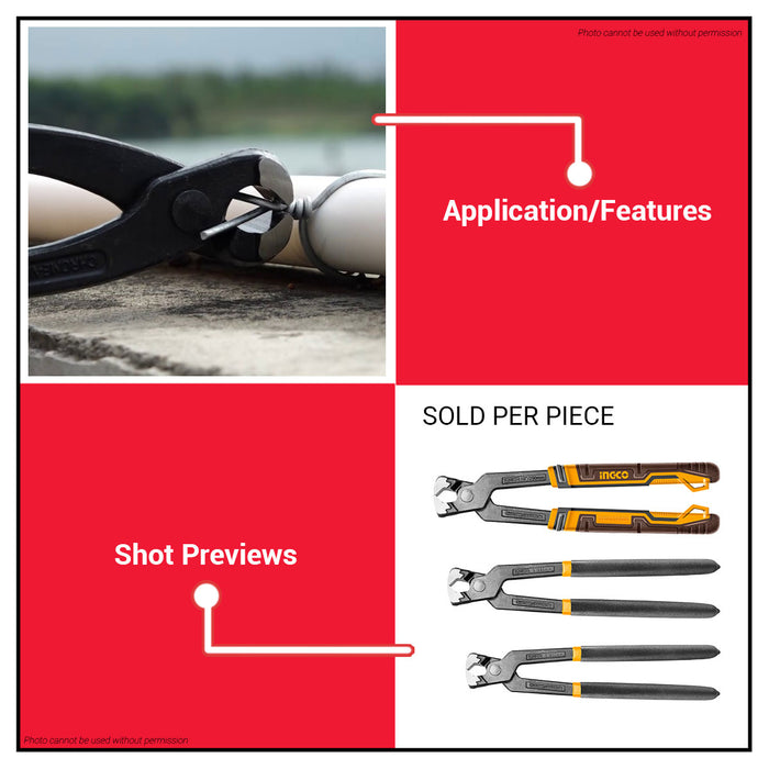 INGCO Rabbit Pliers Plier CR-V 8" | 9" | 10" SOLD PER PIECE •BUILDMATE• IHT