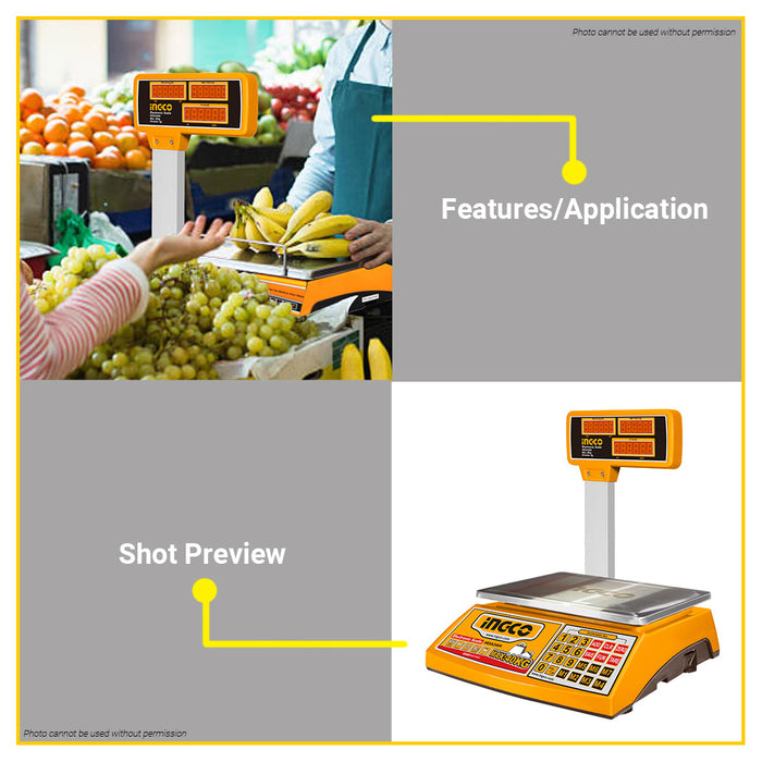 INGCO Electronic Weighing Scale 40kg HESA3404 100% ORIGINAL / AUTHENTIC •BUILDMATE• IPT