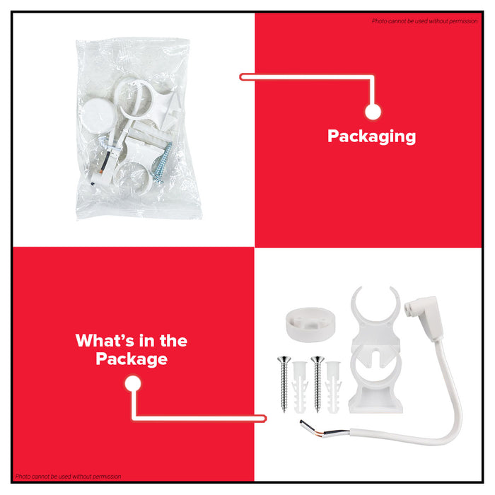 OMNI LED Tube Clip Holder 1 Pair with Screw •BUILDMATE•