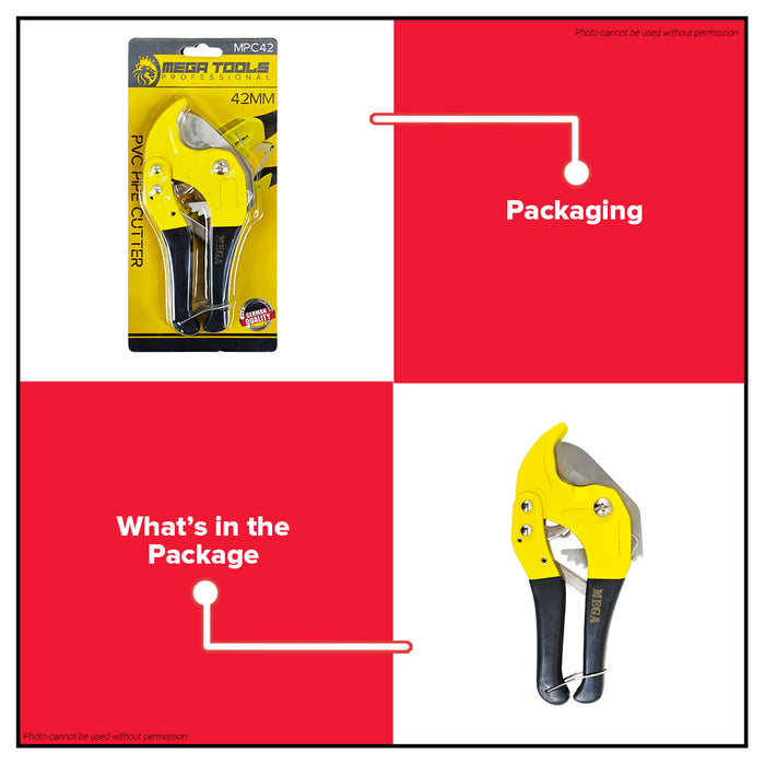 HOYOMA JAPAN MEGA 42mm PVC Plastic Pipe Cutter •BUILDMATE•