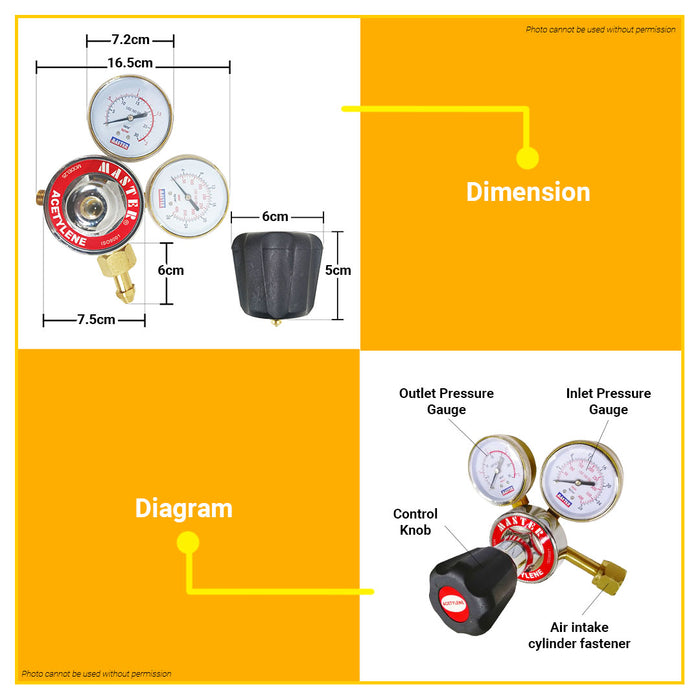 MASTER Acetylene Regulator •BUILDMATE•