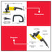 PowerHouse Electric Polisher 1400W 180mm for Car Detailing & Buffing PH-P1800MM PHPT