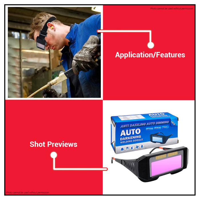 MAILTANK Auto Darkening Welding Goggles SH90 •BUILDMATE•