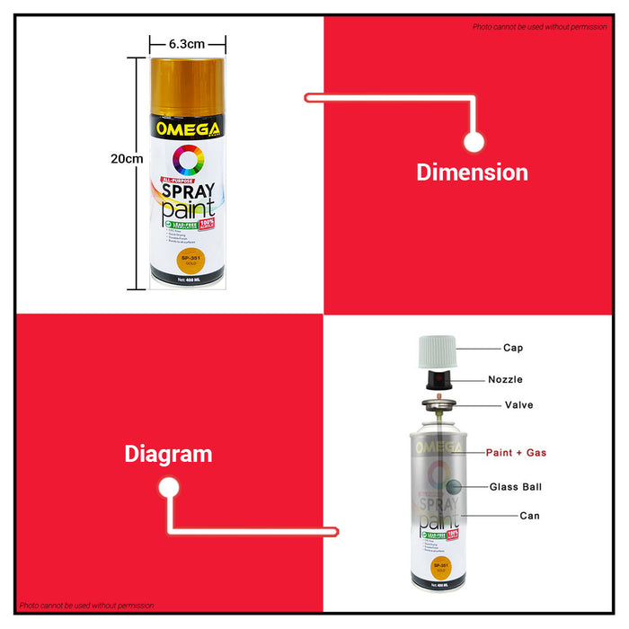 WEBER Auto Spray Paint SP-319 BRIGHT GOLD 100% ORIGINAL / AUTHENTIC •BUILDMATE•