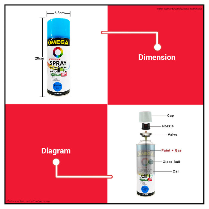 BUILDMATE Weber / Bosny Auto Spray Paint 400ml Fast Drying Pure Acrylic Color Sprayer Paint Automotive Finishes SOLD PER PIECE