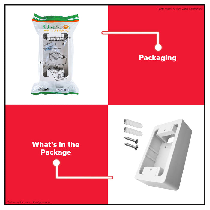 OMNI Surface Type PVC Utility Box WSU-001 •BUILDMATE•