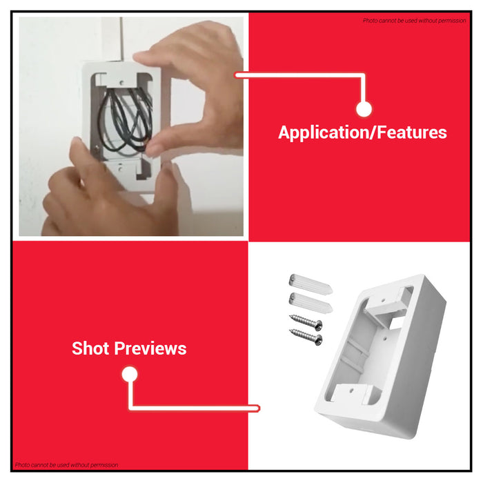 OMNI Surface Type PVC Utility Box WSU-001 •BUILDMATE•