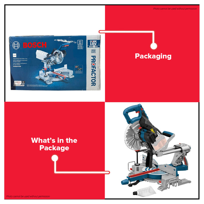 Buildmate x BOSCH Cordless PRO SOLO 18V Compound Sliding Mitre Saw GCM 18V-216 D 216mm 0601B51080