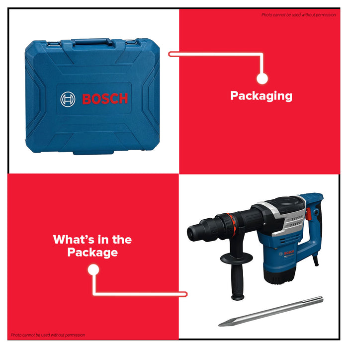 Buildmate x BOSCH PRO Demolition Hammer 1100W 7.8J HEX 17mm with Case GSH5MX 06113389K1 BPT
