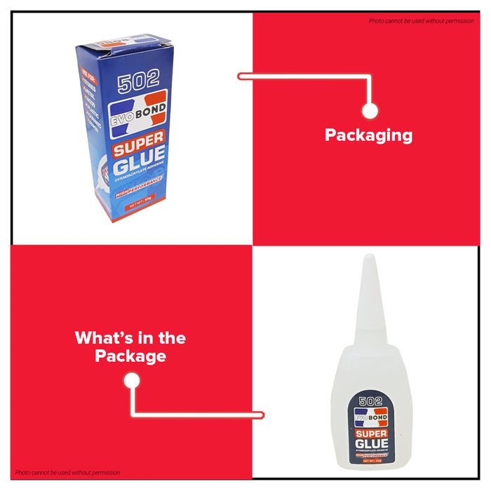 EVO BOND Cyanoacrylate Evobond Adhesive Glue DIY Crafts 50g •BUILDMATE• 