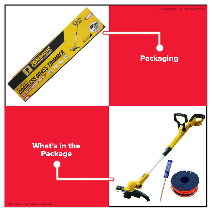 PowerHouse Bare Unit Cordless Super Spin Grass Trimmer 20V Charger and Battery not included PH-20V-WLPROGRASS-TRIM-BU PHPT