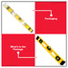 Buildmate x POWERHOUSE Aluminum Level w/Magnetic Strip Yellow 36 PH-ALMS-36Y PHHT