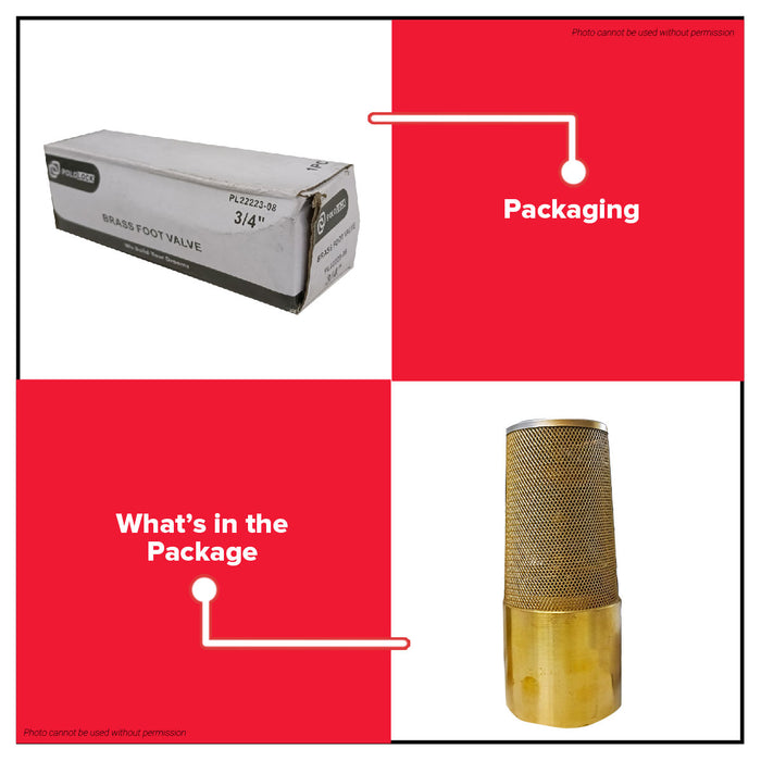 Buildmate x POLOLOCK Brass Foot Valve Size 1/2” – 1”