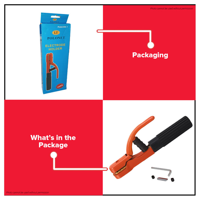 BUILDMATE x POLOLOCK by POLONET Electrode Holder LD 300A / 500A – Heavy Duty Welding Clamp