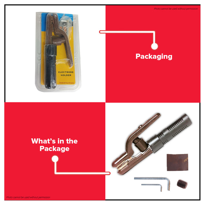 BUILDMATE x POLOLOCK by POLONET Electrode Holder 300A / 500A – Heavy Duty Welding Clamp Blister Pack