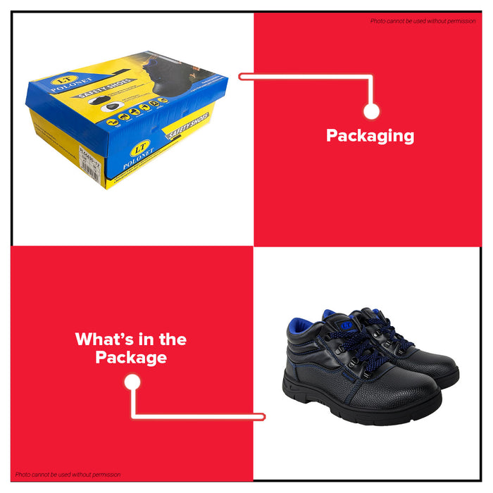 BUILDMATE x POLOLOCK by POLONET Safety Shoes Size 36–47 | Durable Steel Toe Work Shoes for Construction & Industrial Use