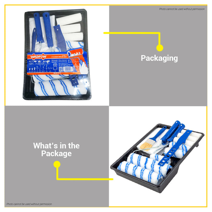 BUILDMATE Wadfow 14-in-1 Cylinder Brush Set Multi-purpose Brush WCB3H13 - WHT