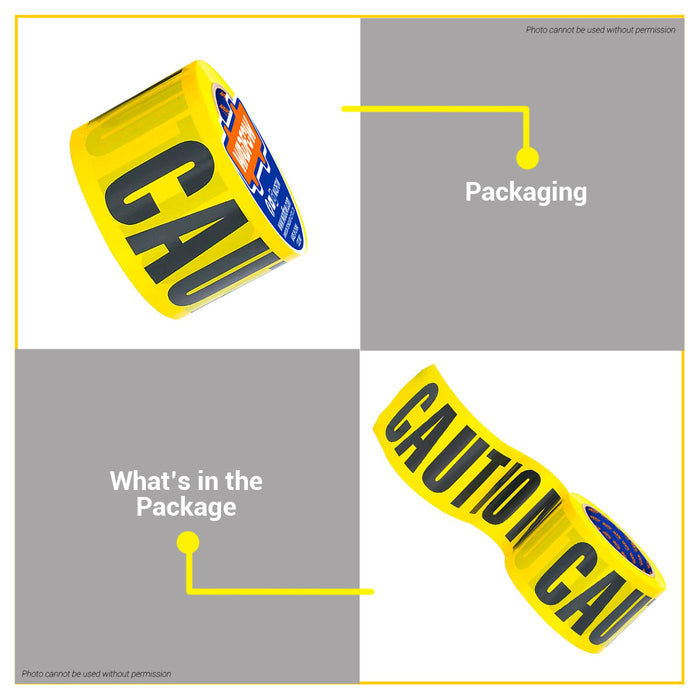 BUILDMATE Wadfow 7.6cm x 91m PE Safety Warning Tape Caution Tape for zones WEE2H90 - WHT