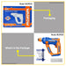 BUILDMATE Wadfow Lithium-Ion Cordless 20V Rotary Hammer 0-850rpm One Button with Two Function Rechargeable Concrete Hammer Drill - WCPT