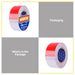 BUILDMATE Wadfow Pet Reflective Tape 50mmx25m Waterproof High Night Visibility Red & White Reflective Strips Outdoor Safety Warning Tape for Cars, Motorcycles & Pets WPN5H50 - WHT