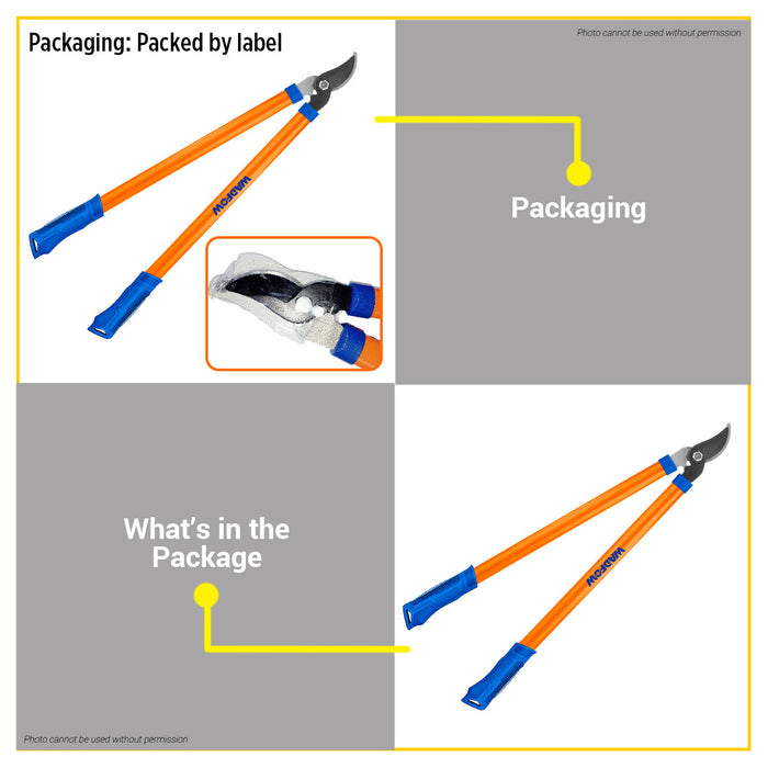 BUILDMATE Wadfow Lopper 27" Garden Tree Trimming Branch Cutter Pruning  Gardening Tool WPR1301 - WHT