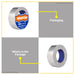 BUILDMATE Wadfow Aluminum Foil Tape HVAC System 48mm Adhesive Heat Resistant Metallic Sealing Duct Thermal Insulation Silver Tape - WHT