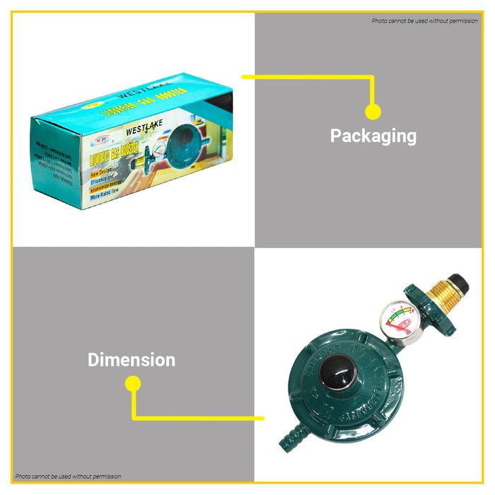 BUILDMATE Westlake LPG Gas Regulator with Gauge and Explosion Proof SOLD PER PIECE  BA1005 BA1007