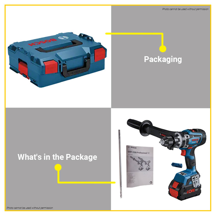 BUILDMATE Bosch Professional Brushless TURBO Cordless Drill Drive 18V GSB18V-150C Solo 06019J51L0 - BLC