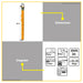 BUILDMATE Ingco 600mm Aluminum Measure Mate Ruler with 2 Vials & Strong Triangular Profile HSR36003 - IHT