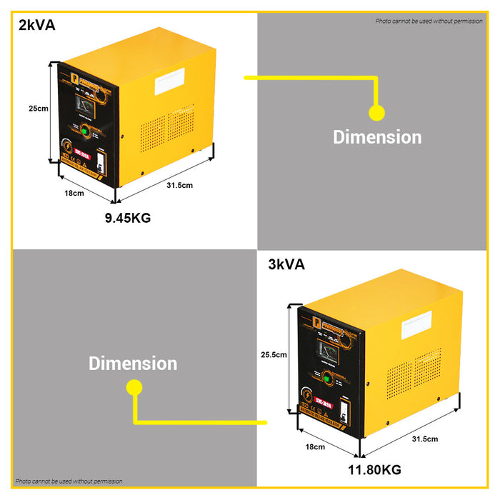 BUILDMATE Powerhouse Electric Automatic Voltage Regulator 2KVA | 3KVA | 5KVA | 10KVA SERVO MOTOR PHE