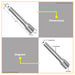 BUILDMATE Ingco 3/4" Extension Bar 200mm Chrome Plated Socket Ratchet Drive Torque Wrench Tool Extension HEB34081 - IHT
