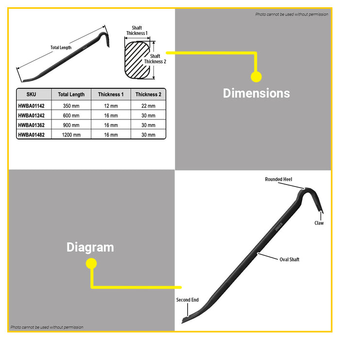 BUILDMATE Ingco Wrecking Bar 14