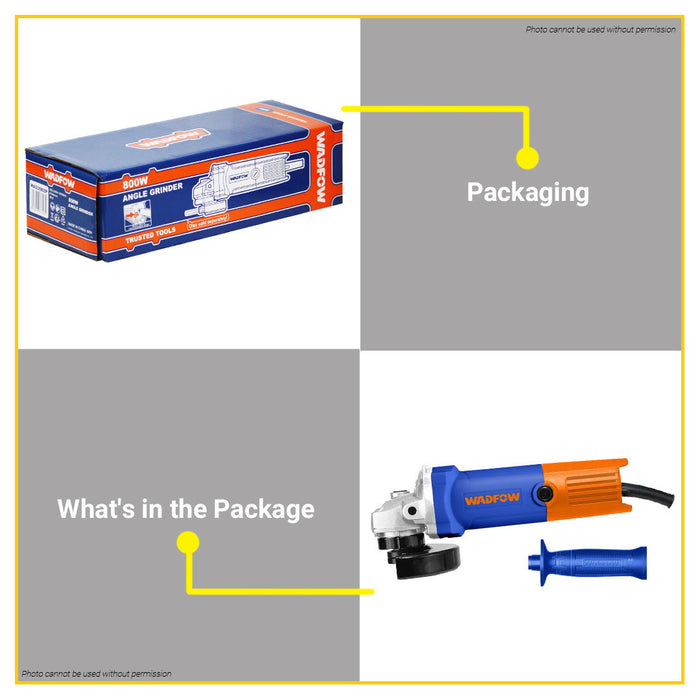 WADFOW Super Product Electric Angle Grinder 800W M10 WAG35802P • WPP