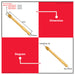 INGCO 1/4" Hex Shank Titanium-Coated Tile and Glass Drill Bit Precision Drilling Power Tool Accessories For Ceramic Porcelain Mirror IHT - BUILDMATE